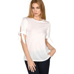 Tommy Hilfiger Abel Top Biały. Białe bluzki damskie TOMMY HILFIGER, m, bez wzorów, z bawełny, bez kołnierzyka. Za 343,95 zł.