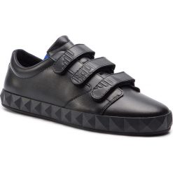 Sneakersy EMPORIO ARMANI - X4X255 XL695 D003 Black/Royal. Czarne sneakersy męskie marki Emporio Armani, na co dzień, bez wzorów, ze skóry ekologicznej, eleganckie, bez zapięcia. Za 989,00 zł.