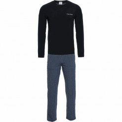Calvin Klein piżama męska NM1600E L/S PANT SET L ciemnoniebieska. Niebieskie piżamy męskie s. Za 329,00 zł.