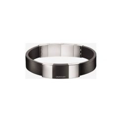 Calvin Klein Bransoletka Czarny. Czarne bransoletki męskie Calvin Klein, srebrne. Za 526,95 zł.