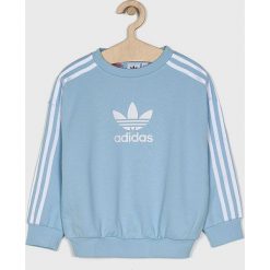 Adidas Originals - Bluza dziecięca 128-170 cm. Niebieskie bluzy dziewczęce adidas Originals, z nadrukiem, z bawełny, bez rękawów, bez kaptura. Za 179,90 zł.