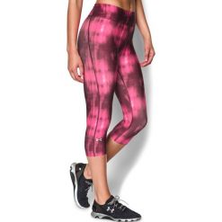 Legginsy sportowe damskie: Under Armour Legginsy damskie Stripe Capri Under Armour różowe r. XS (1258599947)