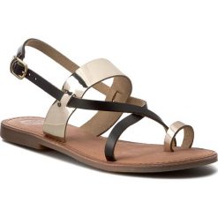 Chodaki damskie: Japonki GIOSEPPO – Jamie 40525-02 Black/Gold