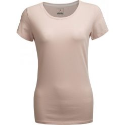T-shirt damski TSD600 - jasny róż - Outhorn. Różowe t-shirty damskie Outhorn, bez wzorów, bez kołnierzyka. W wyprzedaży za 19,99 zł.