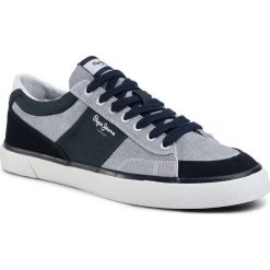Tenisówki PEPE JEANS - Kenton Sport PMS30600 Chambray 564. Szare trampki męskie Pepe Jeans, bez wzorów, z jeansu, sportowe, bez zapięcia. W wyprzedaży za 179,00 zł.
