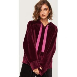 Bluza o aksamitnym wykończeniu - Fioletowy. Fioletowe bluzy damskie Reserved, l. Za 139,99 zł.