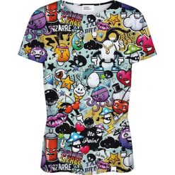 Bluzki z falbaną: Colour Pleasure Koszulka damska CP-030 107 niebieska r. M/L
