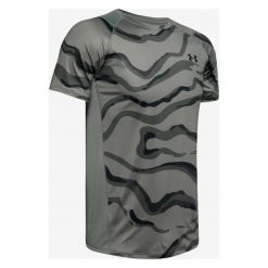 Under Armour Koszulka Szary. Szare podkoszulki męskie Under Armour, xl, bez wzorów, z elastanu, z krótkim rękawem. Za 188,95 zł.