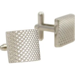 Kwadratowe Eleganckie Spinki do Mankietów -Chattier- Srebrne, Męskie, Wzór 3D SPMCHBASIC0080. Szare spinki do mankietów męskie Chattier, srebrne. Za 33,00 zł.