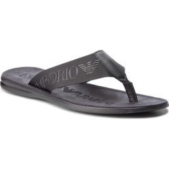 Japonki EMPORIO ARMANI - X4P082 XL421 A792 Black/Black/Black. Czarne chodaki męskie Emporio Armani, z materiału. Za 809,00 zł.