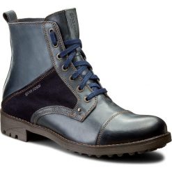 Kozaki GINO ROSSI - Marco MTV218-726-VV20-5754-F 59/95. Niebieskie buty zimowe męskie Gino Rossi, z materiału. W wyprzedaży za 279,00 zł.