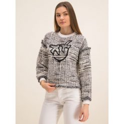 Bluza Pinko Cassata 20201 BLK01 1G14PS 7877. Szare bluzy damskie Pinko, bez wzorów, z bawełny, bez rękawów, bez kaptura. W wyprzedaży za 599,00 zł.