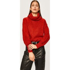 Answear - Sweter. Czerwone swetry damskie ANSWEAR, s, bez wzorów, z elastanu, bez rękawów. W wyprzedaży za 79,90 zł.