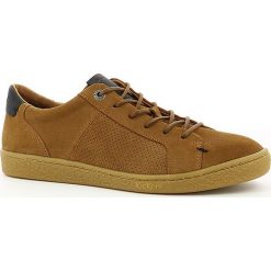 Skórzane sneakersy "San Marco" w kolorze jasnobrązowym. Pomarańczowe trampki męskie Kickers, na sznurówki. W wyprzedaży za 184,95 zł.