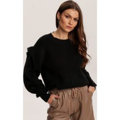 Czarny Sweter Lilinyss. Czarne swetry damskie Renee, s, bez wzorów, casualowe, bez rękawów, bez kaptura. Za 149,99 zł.