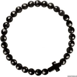 Męska bransoletka onyksy, kryształ SWAROVSKI®. Czarne bransoletki męskie marki Pakamera, z onyksem. Za 84,00 zł.