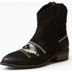 Musse & Cloud - Skórzane botki damskie – Ginger, czarny. Czarne botki damskie marki Musse Cloud, eleganckie, bez obcasa, bez zapięcia. Za 299,95 zł.