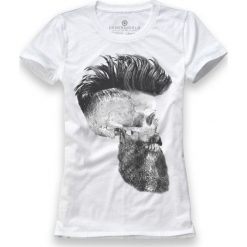 T-shirt damski UNDERWORLD Skull with a beard. Białe koszulki damskie Underworld, xl, z bawełny. Za 69,99 zł.