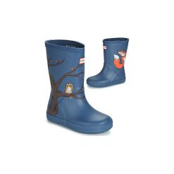 Kalosze Dziecko Hunter KIDS FRST CLSSIC WOODLAND PRNT. Niebieskie kalosze chłopięce marki Hunter. Za 179,00 zł.
