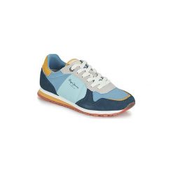 Buty Pepe jeans VERONA. Niebieskie trampki i tenisówki damskie Pepe Jeans, bez wzorów, z jeansu, bez zapięcia. Za 263,20 zł.