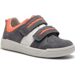 Sneakersy SUPERFIT - 4-09053-25 S Hellgrau/Orange. Szare trampki chłopięce Superfit, bez wzorów, ze skóry, na rzepy. W wyprzedaży za 209,00 zł.
