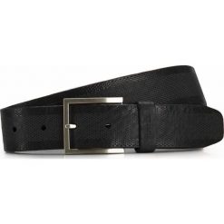 Pasek męski. Pomarańczowe paski męskie Wittchen, w paski, ze skóry, eleganckie. W wyprzedaży za 149,90 zł.