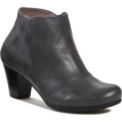 Botki WONDERS - I-2994 Savage Asfalto/ Iguana Asfalto. Szare buty zimowe damskie marki Wonders, z nubiku, eleganckie, na obcasie, na zamek. W wyprzedaży za 279,00 zł.