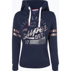 Superdry - Damska bluza nierozpinana, niebieski. Niebieskie bluzy rozpinane damskie Superdry, l, z nadrukiem, z materiału, z kapturem. Za 299,95 zł.
