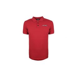 Koszulki polo z krótkim rękawem Roberto Cavalli S01GL0011. Czerwone koszulki męskie Roberto Cavalli, s, bez wzorów, z krótkim rękawem. Za 249,00 zł.