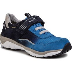Sneakersy SUPERFIT - 6-09241-80 D Blau/Grau. Niebieskie trampki chłopięce Superfit, bez wzorów, z weluru, na rzepy. Za 379,00 zł.