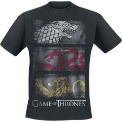 T-shirty męskie: Gra o Tron 3 Sigil Row T-Shirt czarny