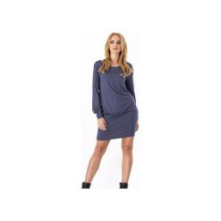 SUKIENKA LILLY BUFIASTE RĘKAWKI GRAFITOWA. Szare sukienki z falbanami marki Meleksima, l, z materiału, dopasowane. Za 118,30 zł.