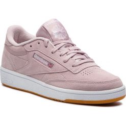 Buty Reebok - Club C 85 DV3706 Ashen Lilac/White/Gum. Różowe półbuty damskie Reebok, na co dzień, bez wzorów, ze skóry, bez obcasa, bez zapięcia. W wyprzedaży za 219,00 zł.