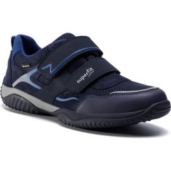 Sneakersy SUPERFIT - GORE-TEX 1-006383-8000 D Blau/Blau. Niebieskie trampki chłopięce Superfit, bez wzorów, z weluru, na rzepy. Za 379,00 zł.
