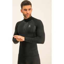 Koszulka techniczna Odlo Performance Warm Bl 188082. Czarne koszulki męskie Odlo, m, bez wzorów, z elastanu, sportowe, polo, bez rękawów. W wyprzedaży za 189,00 zł.