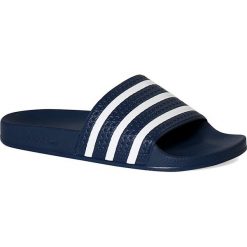 Adidas Originals - Klapki Adilette. Niebieskie kapcie męskie marki adidas Originals, z materiału. Za 115,00 zł.