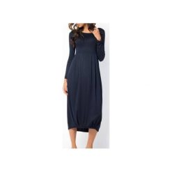 SUKIENKA CLASSIC | MIDI GRANATOWA. Niebieskie sukienki na komunię marki Meleksima, na co dzień, l, z materiału, midi, oversize. Za 125,30 zł.