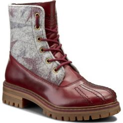 Buty zimowe damskie: Trapery NOBRAND – Signal 12044 Bordo