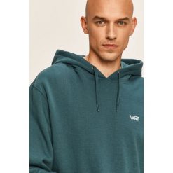 Vans - Bluza. Niebieskie bluzy męskie Vans, s, z aplikacjami, z bawełny, z kapturem, bez rękawów, z kapturem. Za 259,90 zł.