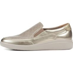 Geox tenisówki slip-on damskie Tahina 37 złota. Żółte trampki i tenisówki damskie Geox, bez wzorów, bez zapięcia. Za 429,00 zł.