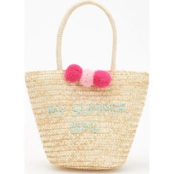 Torebki klasyczne damskie: Pleciona torba my summer bag – Kremowy