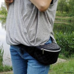 Torebki klasyczne damskie: Nerka Ewa Lu – Czarna Pika