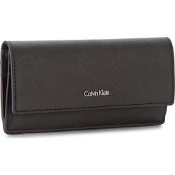 Portfele damskie: Duży Portfel Damski CALVIN KLEIN BLACK LABEL – Marissa Large Slim T K60K603753 001