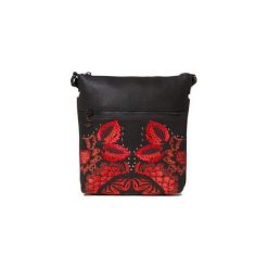 Desigual torebka crossbody Bols Gemini Kaua czarna. Czarne torebki klasyczne damskie Desigual, bez wzorów, eleganckie, bez dodatków. Za 249,00 zł.