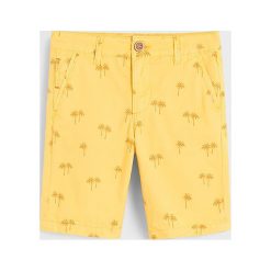 Mango Kids - Szorty dziecięce Palmi 110-164 cm. Niebieskie spodenki chłopięce Mango Kids, bez wzorów, z bawełny, casualowe. W wyprzedaży za 59,90 zł.