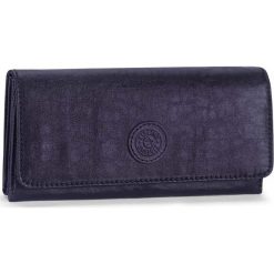 Portfele damskie: Portfel „Brownie” w kolorze granatowym – 19 x 10 x 3 cm