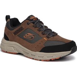 Sportowe Skechers OAK CANYON 51893BRBK. Pomarańczowe buty sportowe męskie Skechers, z zamszu, bez zapięcia. Za 249,99 zł.