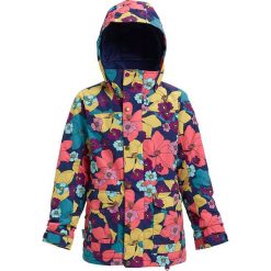 Kurtka snowboardowa "Elstar" ze wzorem. Różowe kurtki dziewczęce przeciwdeszczowe marki Burton Kids. W wyprzedaży za 282,95 zł.