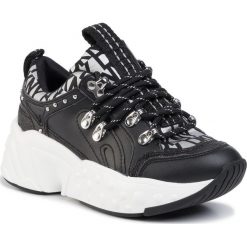 Sneakersy DKNY - Avi Sneaker K3946835 Black/Silver. Czarne półbuty damskie DKNY, ze skóry ekologicznej. W wyprzedaży za 389,00 zł.