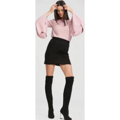 Czarne Kozaki Clean Diamond. Czarne buty zimowe damskie marki other, z materiału, z okrągłym noskiem, na wysokim obcasie, na obcasie. Za 189,99 zł.